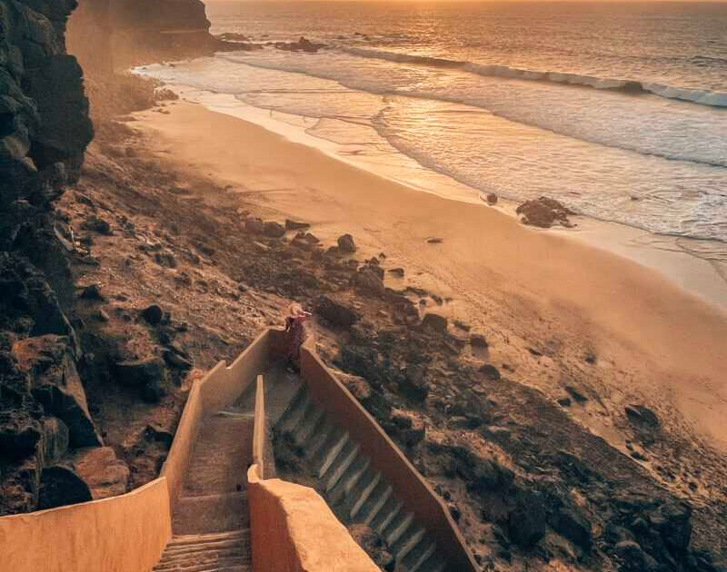 Playa de la Escalera sulla costa ovest di Fuerteventura