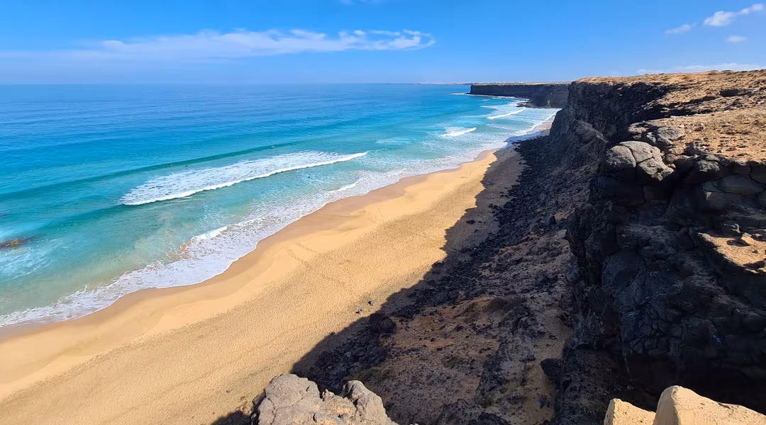La magia della spiaggia della Escalera a Fuerteventura